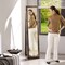 Costway Mirrored Jewelry Cabinet Armoire Lockable Standing Storage Organizer with Shelf Black/White/Coffee/Dark Brown